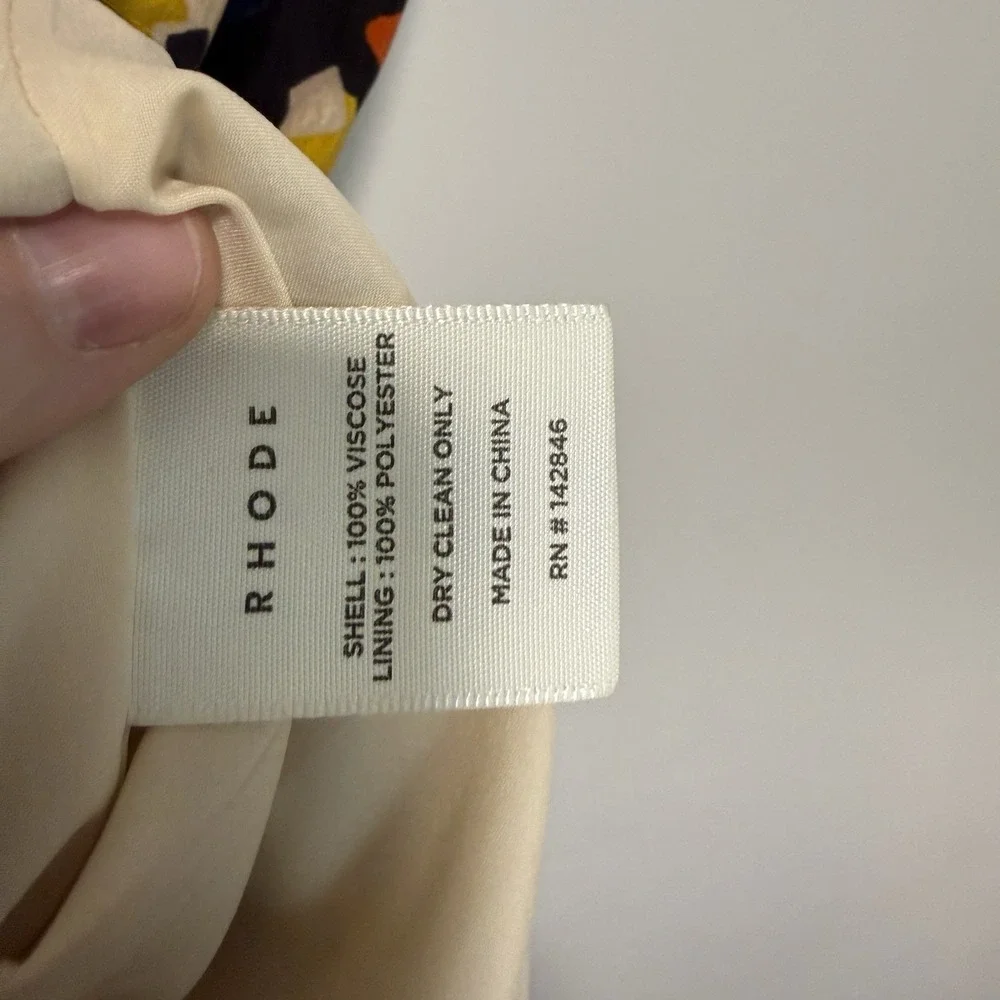 Rhode Ester V-Neck Midi Maxi Dress‎ in Aquarelle Size 2